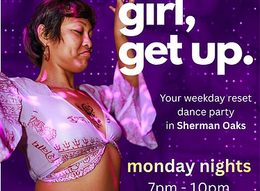 girl, get up weekly social dance club in Sherman Oaks