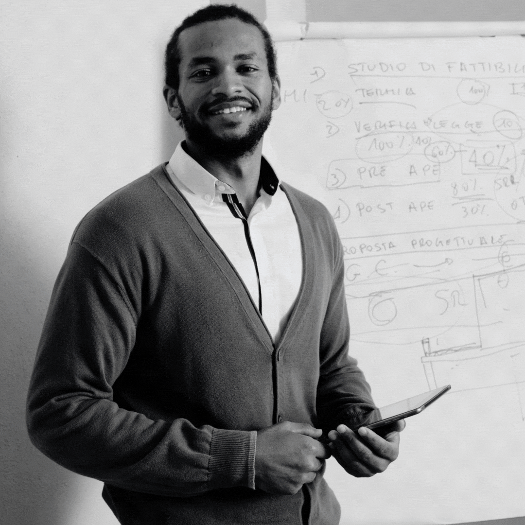 BLK and White video of teachers.gif