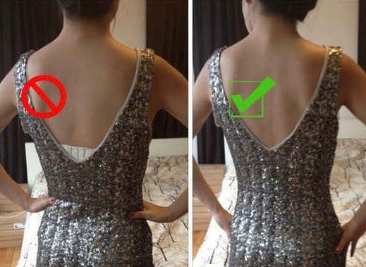 Avoid wearing inappropriate under garments that may embarrass you