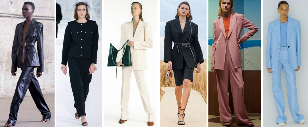 Blazer From left to right: Acne Studio – Alexander McQueen – Brandon Maxwell – Celine – Giorgio Armani – Paco Rabanne