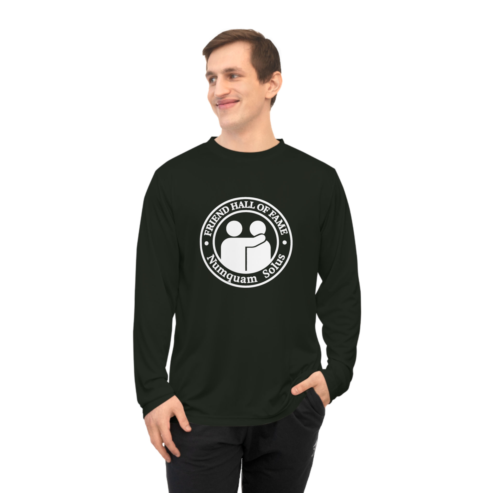 Friend Hall of Fame Long Sleeve Moisture-Wicking Athletic Shirt