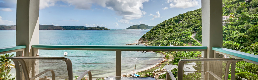 Relaxing view from a bedroom balcony at Coconut Grove.
