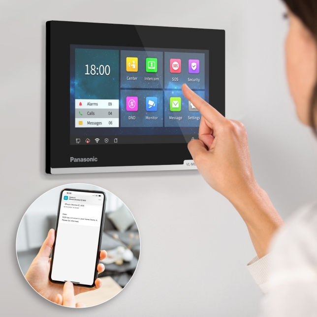 Thumbnail: IP VDO Intercom Panasonic VL-SC3235BX_1 ชุดมีจอภาพและกล้องหน้าประตู