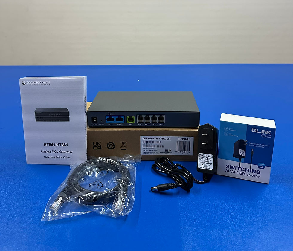 Thumbnail: GRANDSTREAM  HT841 Gateway 4FXO+1 FXS แบบ RJ11 ,2 LAN Gbit, 3 SIP