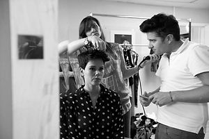 Dale & Lucy at a Photo shoot