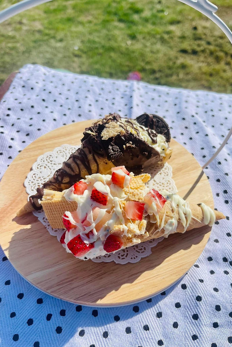 Gourmet Cheesecake Waffle Cones