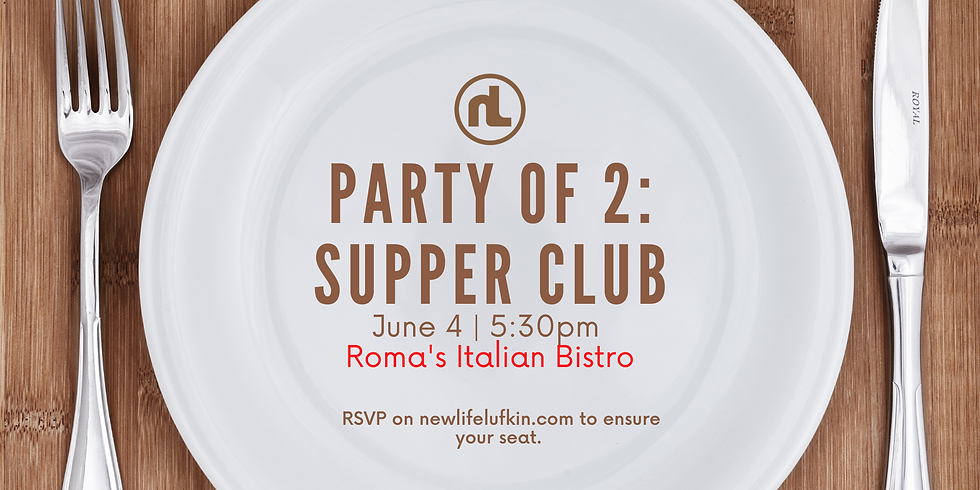 Supper Club Party of 2: Roma's Italian Bistro
