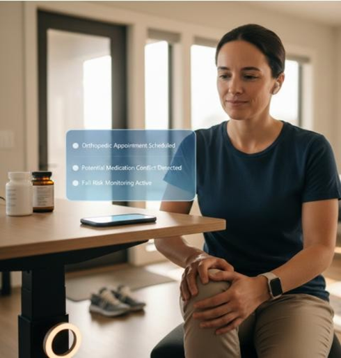 Beyond tracking: Automated agents that book your appointments and flag medication risks.