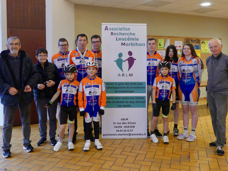 Partenariat du club avec Association Recherche Leucémie Morbihan