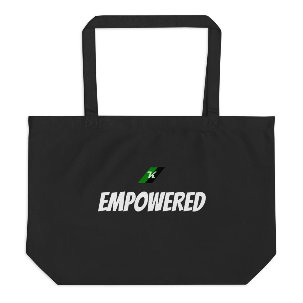EMPOWERED KEY, Inc. Large organic tote bag (Recyled)
