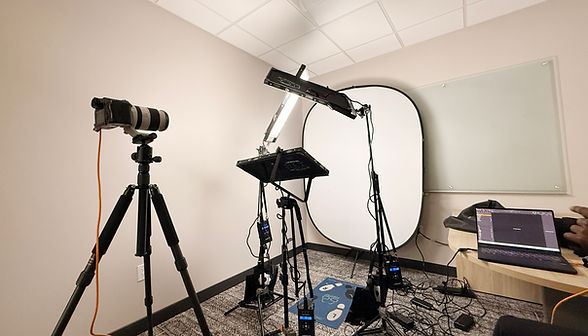 Corporate Headshot Setup in Studio. Tampa Professional Photographer