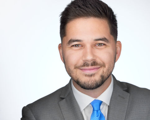 Professional corporate headshot of business professional in Tampa studio