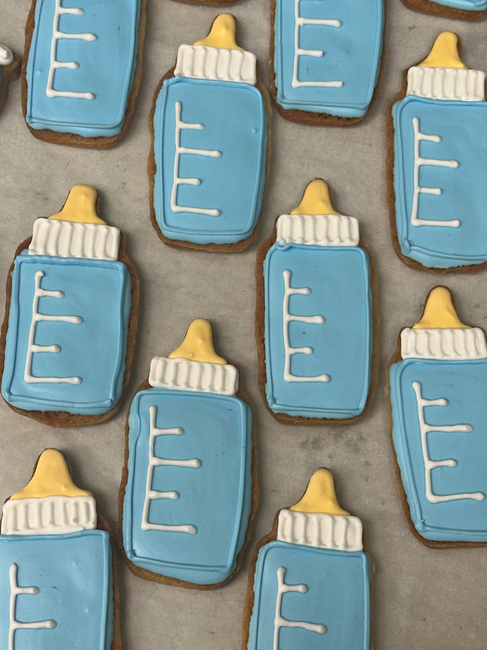 Baby Boy Bottle Cookies