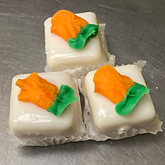 White iced Petit Fours, dz