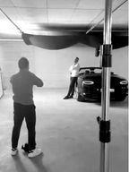 Backstage des Fotoshootings mit Bentley