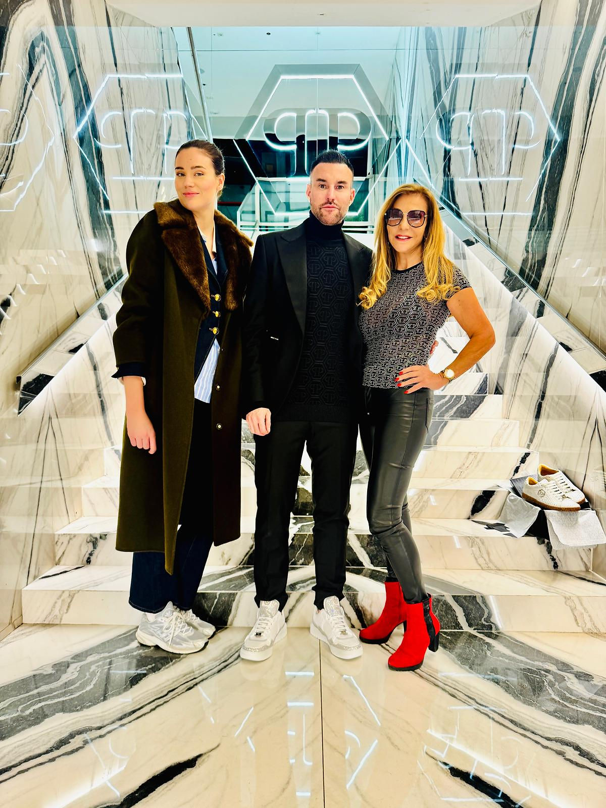 Philipp Plein, Gloria Burkandt, Yolanda Egger