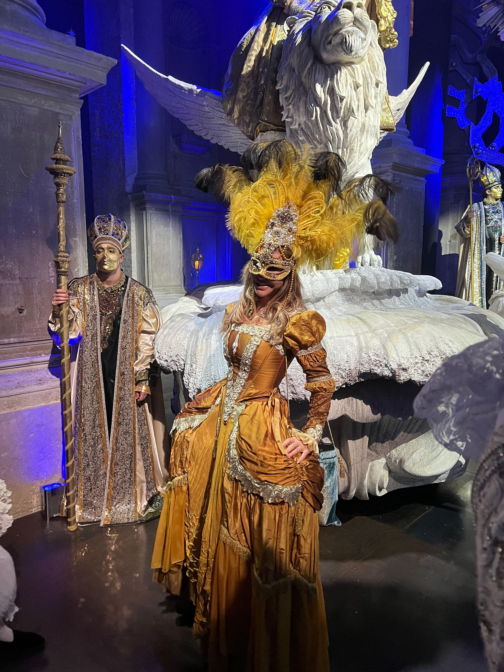 Yolanda Egger am Karneval in Venedig. Il ballo del doge ist ein MUSS.
