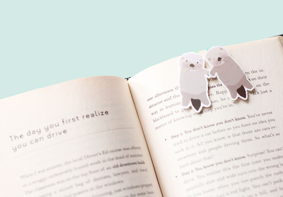 Papeterie und Geschenke, magnetische Lesezeichen mit lustigem Motiv