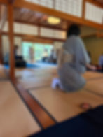 a tea ceremony in Kenrokuen garden, Kanazawa, Japan