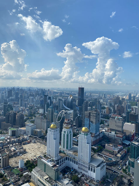 Uitzicht vanuit Baiyoke Sky hotel op Bangkok