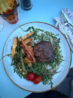 delicious fresh dishes at restaurant La Paloma, Ibiza
