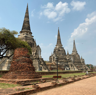 oude tempels in Ayutthaya, Thailand