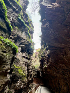 Gorges du Cians, impressive red rocks on the D28 towards Valberg, France