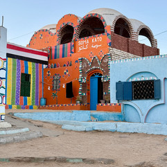 Soma Kato, typisch huis van de Nubiërs, Egypte