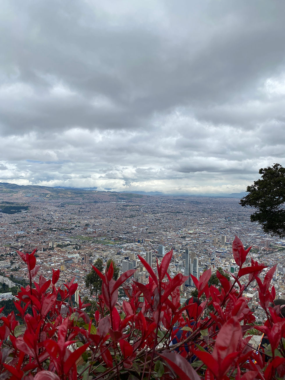 view on Bogota from Montserrate