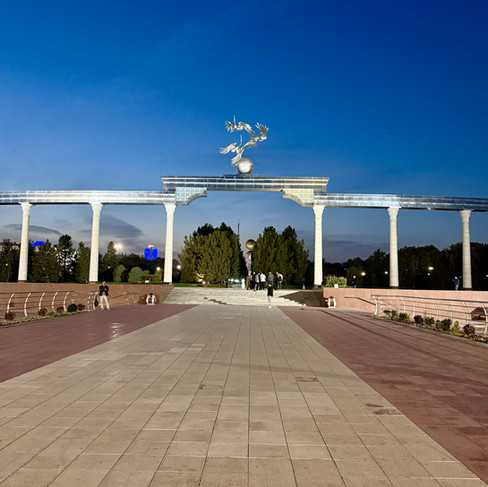 Memorial square in Tasjkent, Oezbekistan