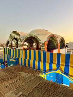 amazing colors in the Nubian village near Aswan, Egypt