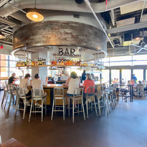 Enjoying fresh seafood at Legal Sea Food Harborside, Boston Waterfront