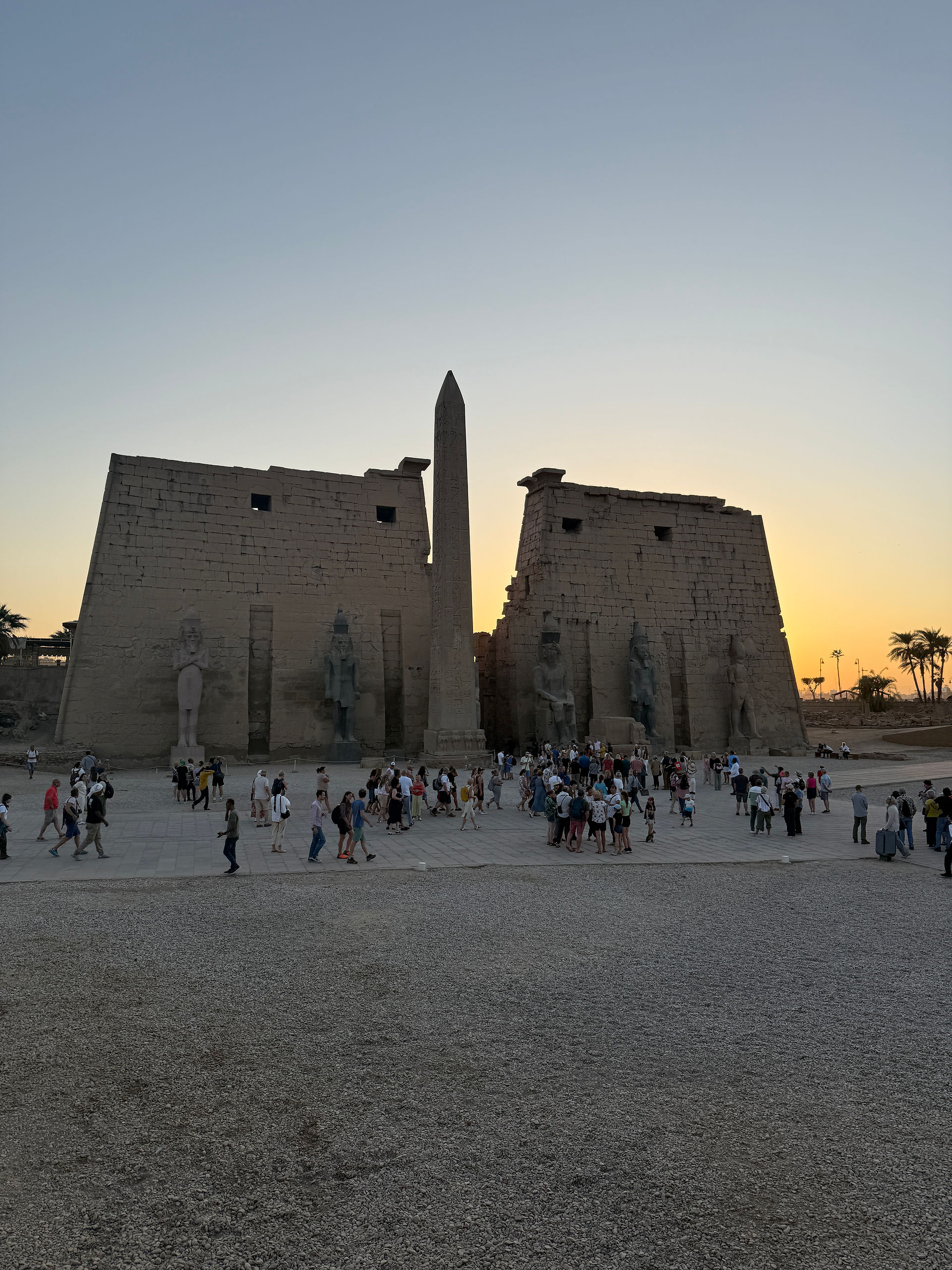 temple of Luxor at sunset in Egypt