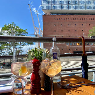 Lunch at Carls in Hamburg next to the Elbphilharmonie