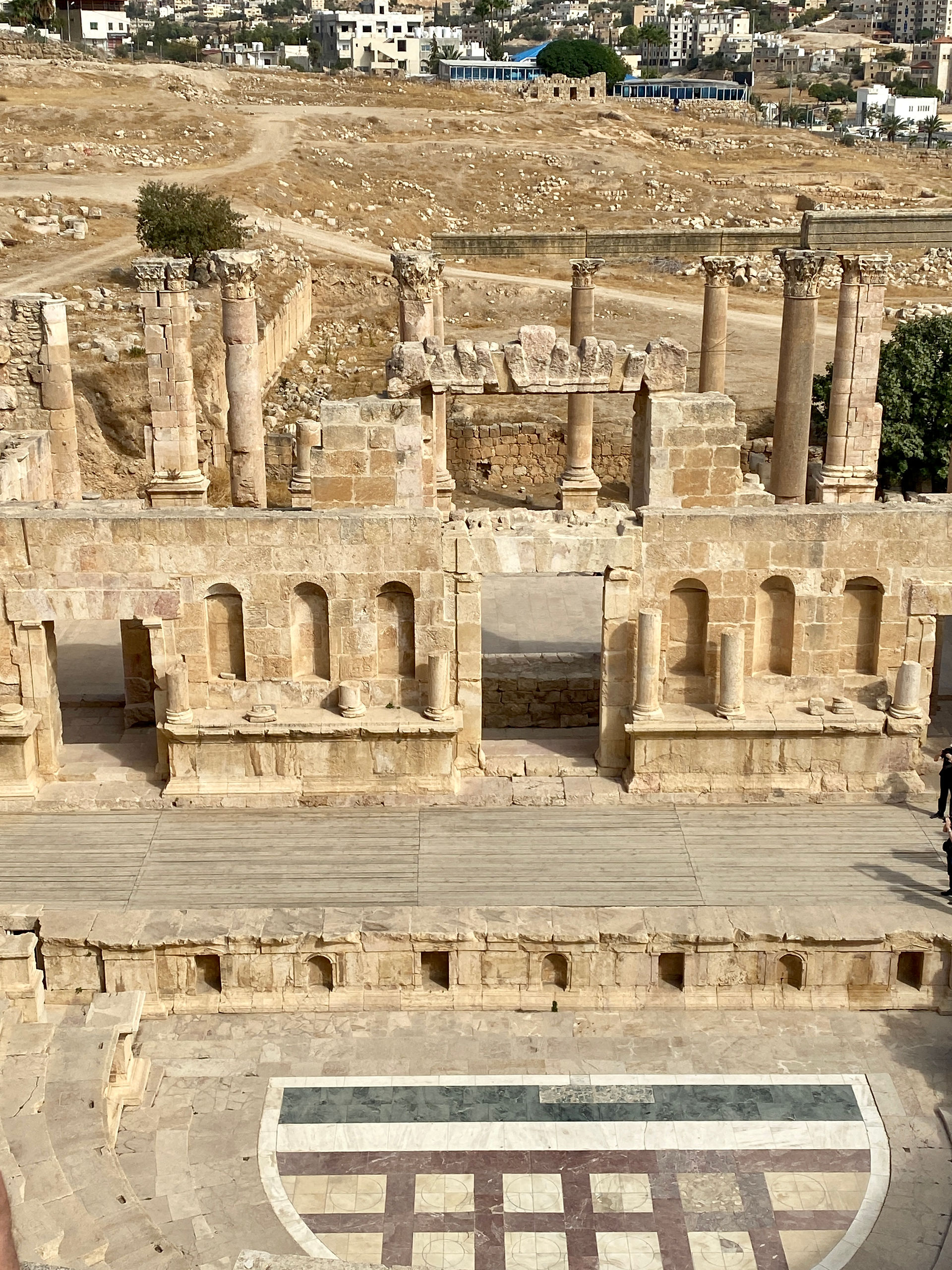 Romeins theater in Jerash, Jordanië