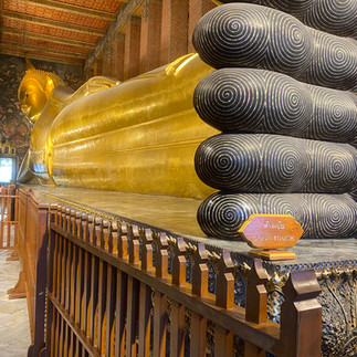 de liggende Boeddha in Wat Pho, Bangkok