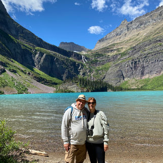 Grinnell lake at Many Glacier, Glacier National Park, Montana