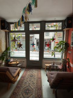 interieur van Life's a Peach, restaurant in Utrecht