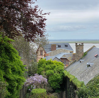 view from the Abbey of Mont Saint-Michel