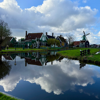view on the Zaanse Schans, the Netherlands