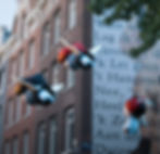 cute little monsters from the Monster factory app in Amsterdam