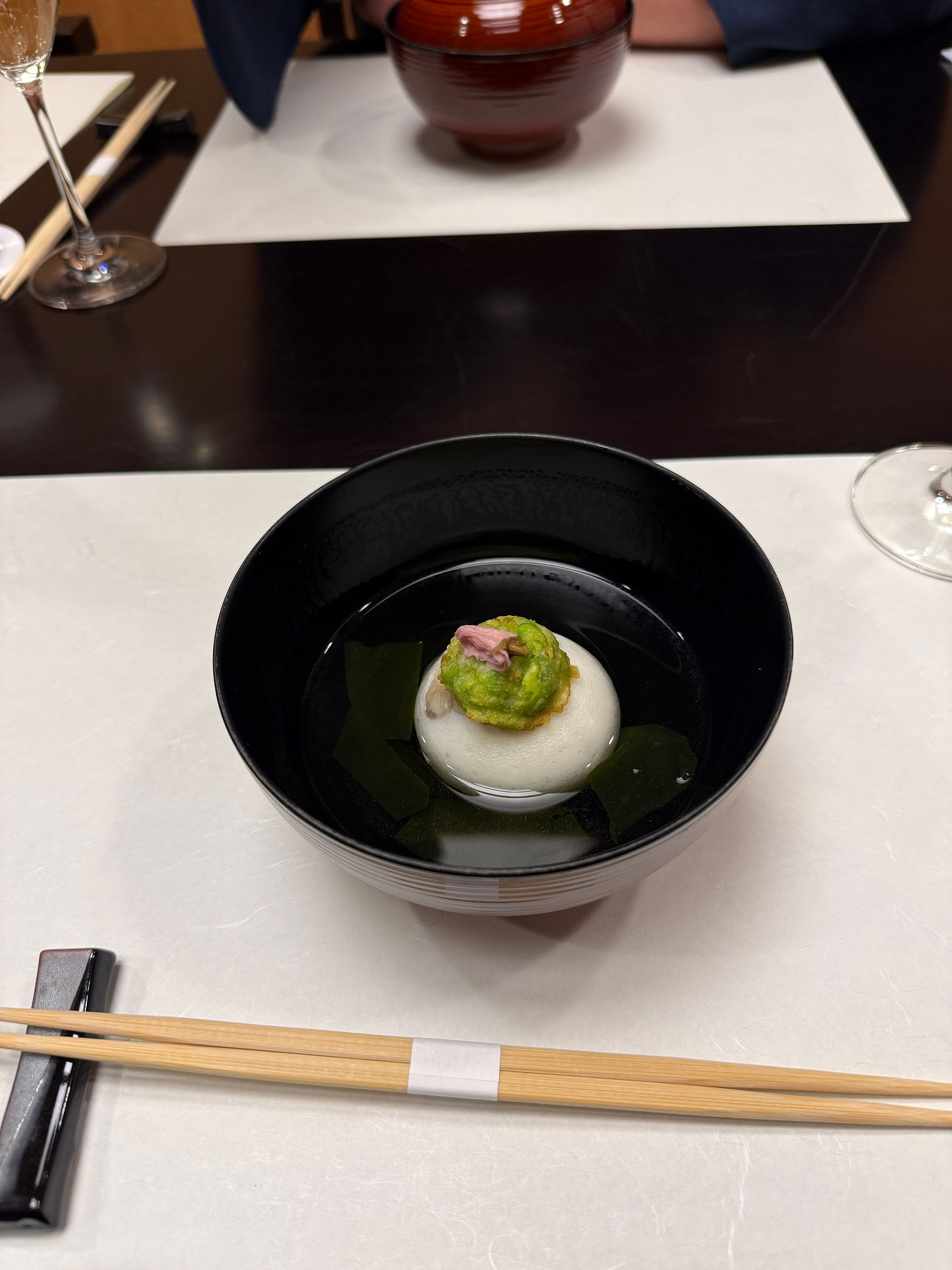 een typisch Kaiseki diner in onze Ryokan in Matsumoto, Japan