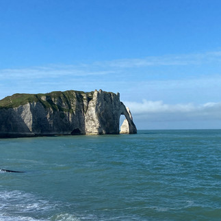kustlijn en strand van Étretat, Normandië