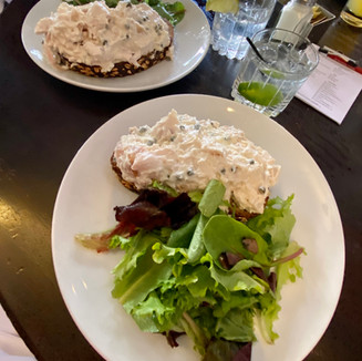 Delicious salad at Stephanie's on Newbury in Boston