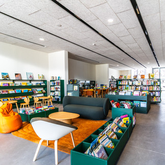 De departementale mediatheek in het maison du parc national de Mercantour in Valberg, Frankrijk
