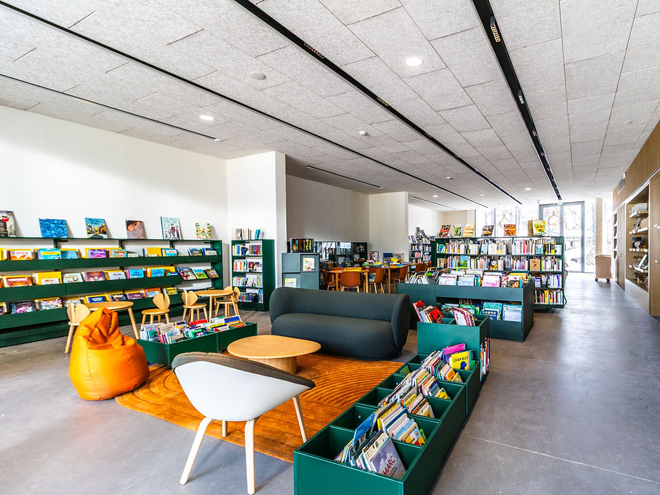 The departmental media library at The maison du parc national du Mercantour in Valberg, France
