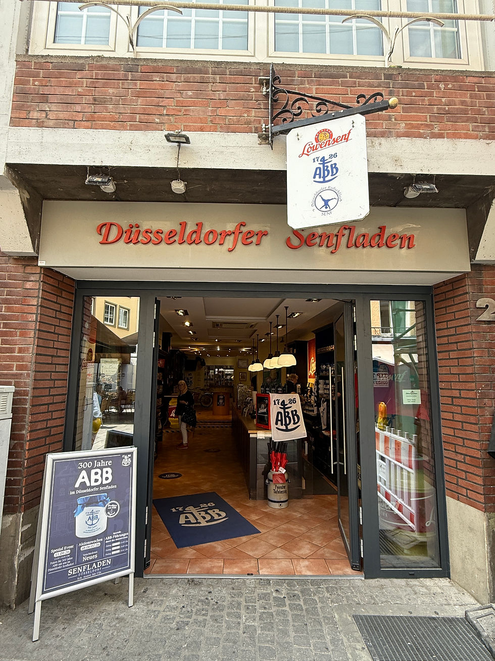 Mustard shop in Dusseldorf, Germany