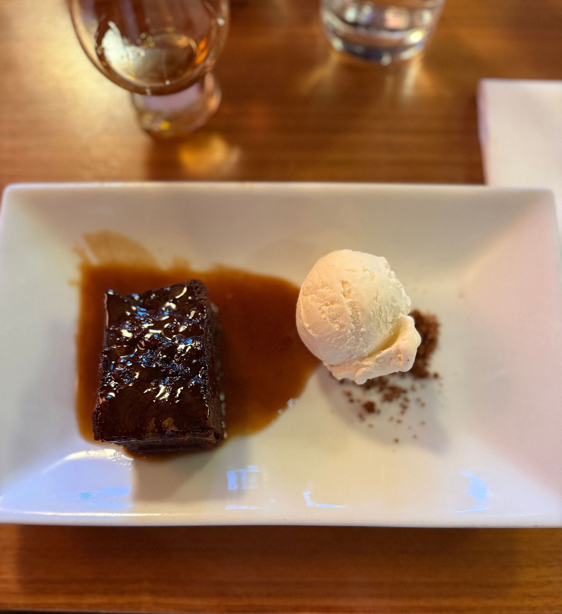 Dessert with whisky pairing, Amber Restaurant, Edinburgh, Scotland