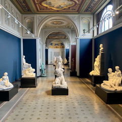 interior of Glyptotek museum in Copenhagen, Denmark