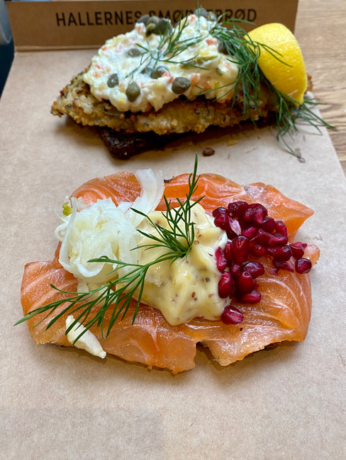 smørrebrød in Torvehallerne, Copenhagen, Denmark